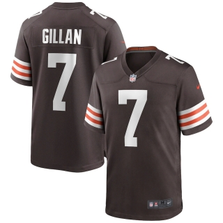 Men's Cleveland Browns Jamie Gillan Nike Brown Game Jersey