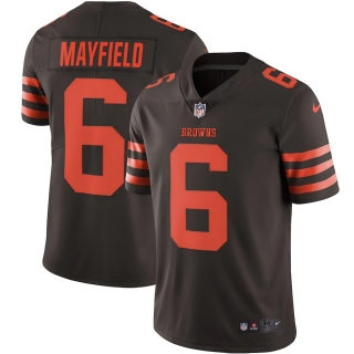 Men's Cleveland Browns Baker Mayfield Nike Brown Vapor Limited Jersey