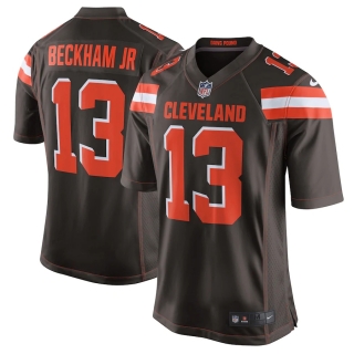 Men's Cleveland Browns Odell Beckham Jr Nike Brown Game Jersey