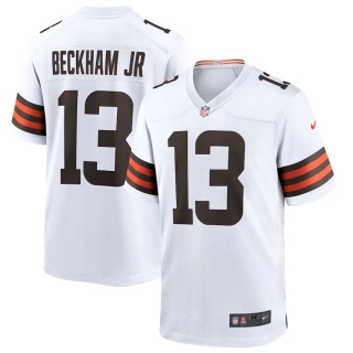 Men's Cleveland Browns Odell Beckham Jr Nike White Game Jersey