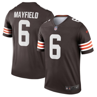 Men's Cleveland Browns Baker Mayfield Nike Brown Legend Player Jersey