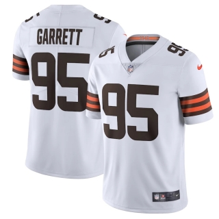 Men's Cleveland Browns Myles Garrett Nike White Vapor Limited Jersey