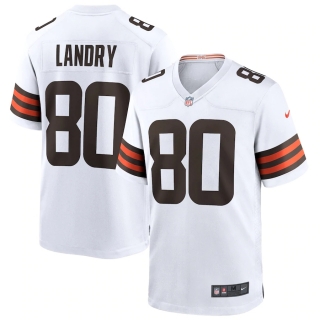 Men's Cleveland Browns Jarvis Landry Nike White Game Jersey