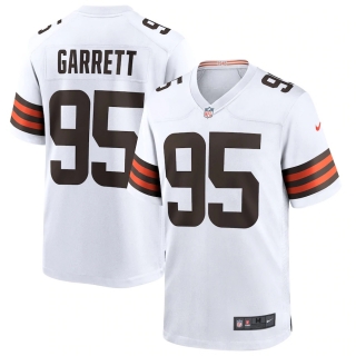 Men's Cleveland Browns Myles Garrett Nike White Player Game Jersey