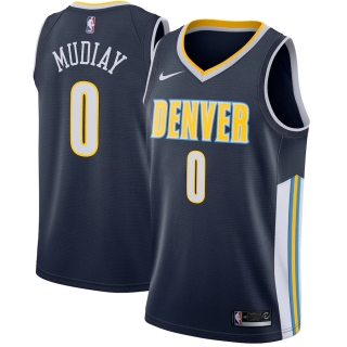 Men's Denver Nuggets Emmanuel Mudiay Nike Navy Swingman Jersey - Icon Edition