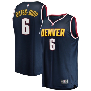 Men's Denver Nuggets Keita Bates-Diop Fanatics Branded Navy Fast Break Player Jersey - Icon Edition