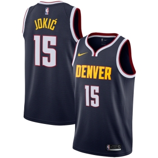 Men's Denver Nuggets Nikola Jokic Nike Navy Replica Swingman Jersey - Icon Edition