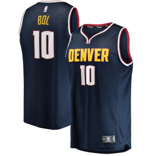 Men's Denver Nuggets Bol Bol Fanatics Branded Navy Fast Break Replica Jersey - Icon Edition