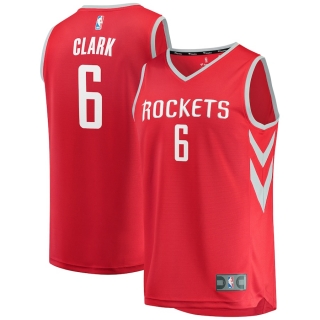 Men's Houston Rockets Gary Clark Fanatics Branded Red Fast Break Replica Jersey - Icon Edition