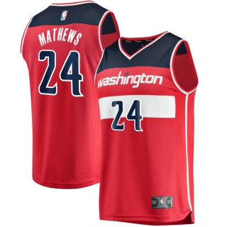 Men's Washington Wizards Garrison Mathews Fanatics Branded Red Fast Break Player Jersey - Icon Edition