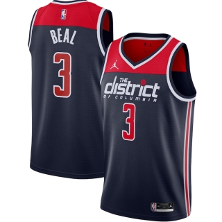 Men's Washington Wizards Bradley Beal Jordan Brand Navy 2020-21 Swingman Jersey - Statement Edition