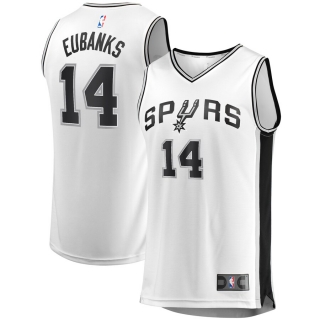 Men's San Antonio Spurs Drew Eubanks Fanatics Branded White Fast Break Replica Player Jersey - Association Edition