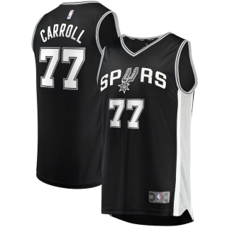 Men's San Antonio Spurs DeMarre Carroll Fanatics Branded Black Fast Break Replica Player Jersey - Icon Edition
