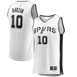 Men's San Antonio Spurs DeMar DeRozan Fanatics Branded White Fast Break White Jersey - Association Edition