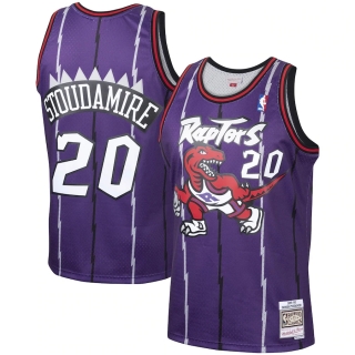 Men's Toronto Raptors Damon Stoudamire Mitchell & Ness Purple 1995-96 Hardwood Classics Swingman Player Jersey