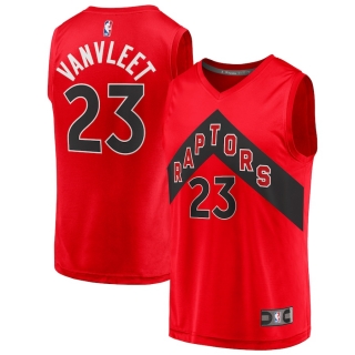 Men's Toronto Raptors Fred VanVleet Fanatics Branded Red 2020-21 Fast Break Replica Player Jersey - Icon Edition