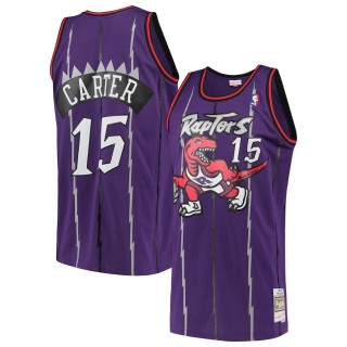Men's Toronto Raptors Vince Carter Mitchell & Ness Purple Hardwood Classics Swingman Jersey