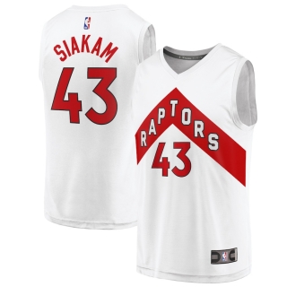Men's Toronto Raptors Pascal Siakam Fanatics Branded White 2020-21 Fast Break Replica Player Jersey - Association Edition