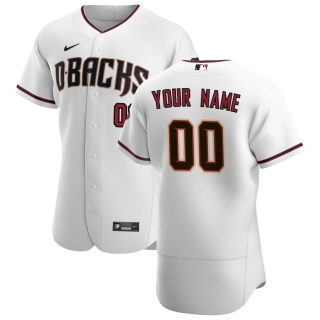 Men's Arizona Diamondbacks Nike White 2020 Home Authentic Custom Jersey