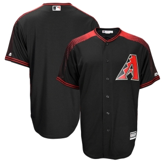 Men's Arizona Diamondbacks Majestic Alternate Black Big & Tall Cool Base Replica Team Jersey