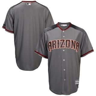 Men's Arizona Diamondbacks Majestic Fashion Gray Black Official Cool Base Replica Team Jersey