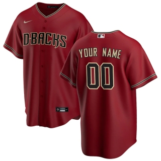 Men's Arizona Diamondbacks Nike Red 2020 Alternate Replica Custom Jersey
