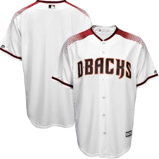Men's Arizona Diamondbacks Majestic White Sedona Red Home Cool Base Jersey