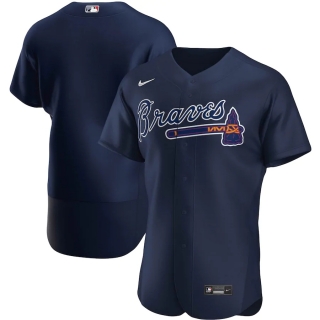 Men's Atlanta Braves Nike Navy Alternate 2020 Authentic Team Jersey