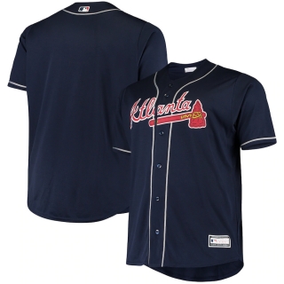 Men's Atlanta Braves Navy Big & Tall Replica Alternate Team Jersey