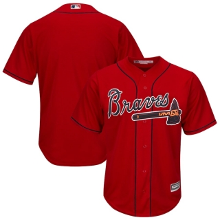 Men's Atlanta Braves Majestic Scarlet 2019 Alternate Official Cool Base Team Jersey