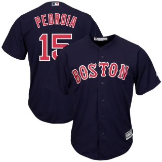 Men's Boston Red Sox Dustin Pedroia Majestic Navy Big & Tall Alternate Cool Base Replica Player Jersey