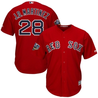 Men's Boston Red Sox JD Martinez Majestic Scarlet 2018 World Series Cool Base Player Jersey