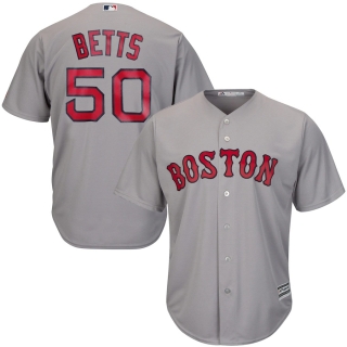 Men's Boston Red Sox Mookie Betts Majestic Gray Cool Base Player Jersey