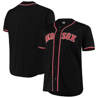Men's Boston Red Sox Black Big & Tall Fashion Jersey