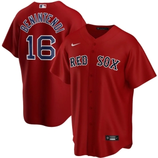 Men's Boston Red Sox Andrew Benintendi Nike Red Alternate 2020 Replica Player Jersey