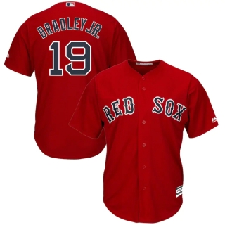 Men's Boston Red Sox Jackie Bradley Jr Majestic Alternate Scarlet Official Cool Base Replica Player Jersey