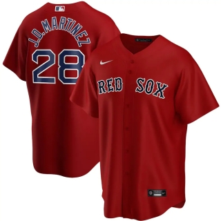 Men's Boston Red Sox JD Martinez Nike Red Alternate 2020 Replica Player Jersey