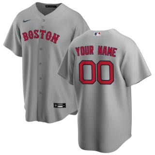 Men's Boston Red Sox Nike Gray Road 2020 Replica Custom Jersey