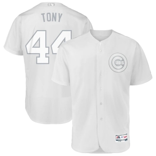 Men's Chicago Cubs Anthony Rizzo Tony Majestic White 2019 Players' Weekend Authentic Player Jersey