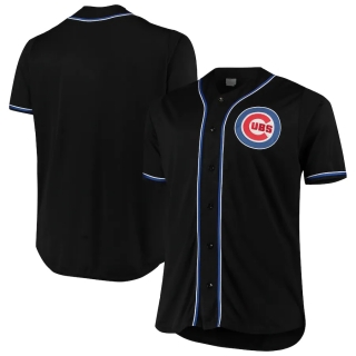 Men's Chicago Cubs Black Big & Tall Fashion Jersey