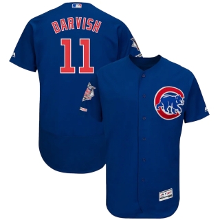 Men's Chicago Cubs Yu Darvish Majestic Royal Alternate Flex Base Authentic Collection Player Jersey
