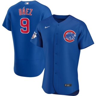 Men's Chicago Cubs Javier Baez Nike Royal Alternate 2020 Authentic Player Jersey