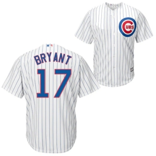 Men's Chicago Cubs Kris Bryant Majestic White Home Cool Base Player Jersey