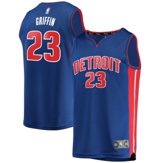 Men's Detroit Pistons Blake Griffin Fanatics Branded Blue Fast Break Replica Jersey - Icon Edition