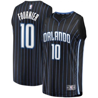 Men's Orlando Magic Evan Fournier Fanatics Branded Black 2019 Fast Break Replica Player Jersey - Icon Edition