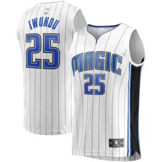 Men's Orlando Magic Wesley Iwundu Fanatics Branded White Fast Break Replica Player Team Jersey - Association Edition