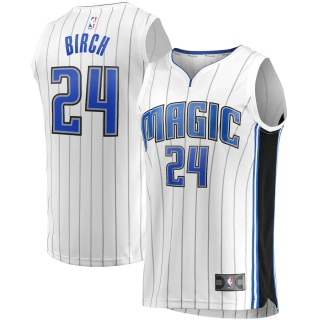 Men's Orlando Magic Khem Birch Fanatics Branded White Fast Break Replica Player Team Jersey - Association Edition