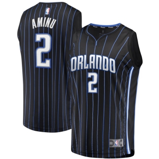 Men's Orlando Magic Al-Farouq Aminu Fanatics Branded Black 2019 Fast Break Replica Jersey - Icon Edition