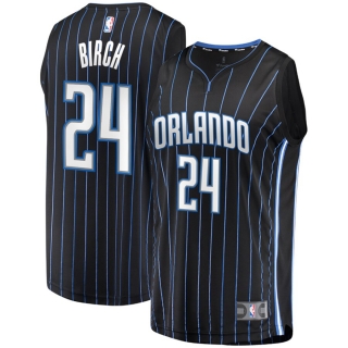 Men's Orlando Magic Khem Birch Fanatics Branded Black 2019 Fast Break Replica Player Jersey - Icon Edition