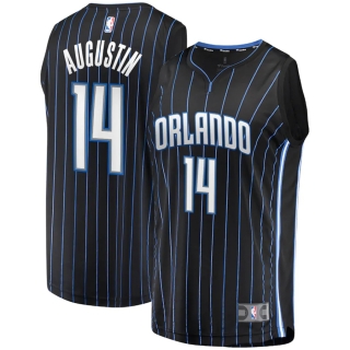 Men's Orlando Magic DJ Augustin Fanatics Branded Black 2019 Fast Break Replica Player Jersey - Icon Edition